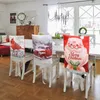 Fodere per sedie 2023 Copertura elastica natalizia Protettiva rimovibile Anti-sporco per sala da pranzo per matrimoni El Banquet Living Y0K9