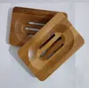 Wholessale Tood Bamboo Soap Dish Tood Soap Tray Holder Storage Soap Rack Plate Box Container för badduschplatta Badrum 300 st