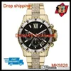 100% оригинальное японское движение Drop Gorge Everest Gunmetal Diamond Glitz Watch MK5828 MK5829 MK5875273T