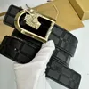 Designer Belt Luxury Men Belt Designer Business Style Belt Metallisk Fashion Leisure Temperament Versatile Material Leather Menbels mycket trevligt
