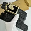 Designer Belt Luxury Men Belt Designer Style Business Celt Metallic Fashion Fashion Loisker Tempérament Matière polyvalente en cuir Menbelts très agréable