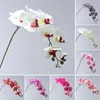 Dekorativa blommor Simulerade Phalaenopsis realistiska konstgjorda fjärilar Orchid 9 Heads Design