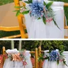 Decorative Flowers Wedding Chair Back Flower Artificial Banquet Bridesmaid Holding Decoration Pography Props