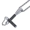 Pendant Necklaces OMYFUN Customized Men Nunchucks Necklace 3A CZ Iced Pave Hiphop Jewelry Rapper & Karate Stick Accessory