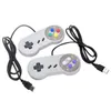 Klasik USB Denetleyici PC Denetleyicileri Gamepad Joypad Joystick Super Nintendo SFC için Snes Nes tablet Windows Mac Perakende Paketleme ile