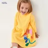 Girls Dresses Little maven Casual Dress Cotton Soft and Comfort Baby Spring Autumn Clothes Frocks for Kids 27 year 230217