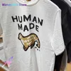 Men's wangcai01 T-Shirts 2024ss Human Made T-shirts Men Women Cartoon Printing Tops Loose Slub Cotton Short Seves Haikyuu
