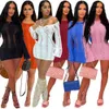 2024 Designer Sexy Backless Dresses Summer Women Long Sleeve Bodycon Dress Spring Hollow Out See Through Mini Dress Night Club Wear Wholesale items 9287