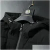 Men'S Jackets Esigner Mens Fashion Down Jacket Classic Plaid Antiwrinkle Spring Autumn Coat Windbreaker Zip Sports Size M3Xl Drop De Dhiek
