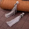 Dangle Earrings Bohemia Arrival Tassel Long Crystal Glass Cotton Earring For Women Ethnic Drop Handmade Appointment