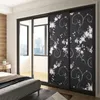 Confezione regalo Static Cling Privacy Window Film Black B Lackout rimovibile Nessun adesivo Hip Hop Adesivi per acqua