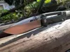 AD15 AD-15戦術折りたきナイフS35VNサテンドロップポイントブレードガラス繊維ハンドル屋外サバイバルナイフ付き小売箱