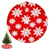 Dekoracje świąteczne drzewo spódnica czerwona na świąteczne przyjęcie świąteczne wystrój domu