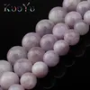 Beads Other Natural Stone Kunzite Purple Spodumene Round Loose Spacer For Jewelry Making Diy Elegant Bracelet Necklace 7.5incheOther