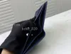 2023 Lüks Tasarımcı Erkekler Cüzdan Kısa İki Kat Kredi Kartı Kılıfı Twill Cowhide Cep NFC Para Çanta İşi 2M0513# Mavi