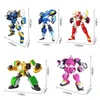 Action Toy Figures 5 IN 1 Mini Force 2 Super Gino Power Transformation Robot Toys Action Figures MiniForce X Deformation Dinosaur Mecha Toy 230217