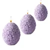 Mumlar Yumurta Çiçek Topu Mum Silikon Kalıp Beş Petal Oval Aromaterapi Alçı Reçine Buz Pişirme Ev Dekoru Düğün Hediyeleri 230217