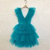 Casual Dresses Grass Green Mini Party Dresses Lush Puffy Tiered Fuchsia Custom Made Tulle Short Prom Party Dress vestido de curto Z0216