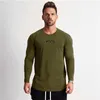 Men's T Shirts Muscleguys Brand Fitness Long Sleeve Shirt Mens Autumn Gym Clothing Cotton Casual Sports Men O-neck Slim Fit Tee