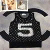 Full Letter Sweater Womens Tank Top Classic Designer T Shirt For Women Summer Knitted Tops Clothes216Q