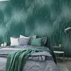 Bakgrundsbilder Nordiska geometriska linjer Green Deerskin Velvet Hushåll Lyftigt sovrum vardagsrum TV -bakgrund Diamond 3D -förtjockning