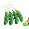 Decompression Toy Squeezeabean Key Ring Tiktok Green Pea Popper Keychain Fidget Toys Soybean Finger Puzzles Focus Extrusion Pendant Dhwlo