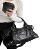 Fashion Design Biker Bag Dark Spicy Girl Bag Sense Large Capacity Shoulder Crossbody Handbag 02171323