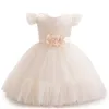 Girl Dresses Flower 1st Year Birthday Dress Girls Princess Baby Clothes Sequins Bow Party Wedding Christmas Little