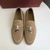 Italia Original Designer Shoes Rolopiana puro cashmere originale bordatura a bocca bassa maglia rossa stella casual confortevole fondo piatto scarpe LP Lofu