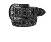 Designer Bb Belt Simon Belts for Men Women Cintura diamantata lucida Nero su nero Blu bianco multicolore con strass bling come regalo