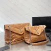 Модная женская сумка Luxurys Дизайнерские кожаные сумки Женская сумка Crossbody Lady Shoulder WOC LOULOU Bag Flip Cover Femal Black Gold Silver Chain Tote Coin Wallet