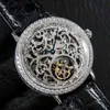 Moda de alta qualidade Iced Out Watchesmens pulse de luxo Round Cut Lab GR WBDI