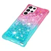 Geleidelijke kleur Volledig pakket Anti-fall telefoonhoesje voor Samsung Galaxy S23 S22 S21 Ultra Plus A04E A14 A34 A54 A13 A33 A53 A73 A73 Glitter Anti-Drop Bescherming Cover Cover Telefoon Gevallen