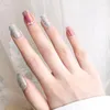 False Nails 24pcs/set Acrylic Fake Full Cover Nail Art Tips 10 Sizes Fashion Designs With Adhesive Sticker Coffin