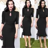 Party Dresses Women Vintage Style Tunic Cocktail Mermaid Midi Dress