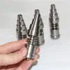 Smoking pipes Universal 6 In 1 Titanium nails 10 14 18mm Female And Male Domeless Nail Carb Cap Quartz Banger nails