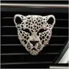 Car Air Purifiers Leopard Head Modeling Decorative Per Conditioning Fresher Odor Removal Aroma1 Drop Delivery Mobiles Motorcycles El Dh6J7