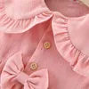 Kız Elbiseler 2023 Sonbahar Kız Kız Elbise Uzun Kollu Prenses Giysiler için 0-2YEARS Bebek Toddler Giyim Vestidos