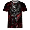 T-shirt à manches courtes pour hommes, produits de mode de Style de rue, impression 3d, motif de crâne quatre saisons, vêtements Y2k