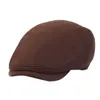 Berets Simple Men Beret Hat Destable Portable Artist сохранит теплую