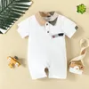 Baby Rompers Romper Summer Cotton Toddler Nyfödd jumpsuit Kort ärm ärm