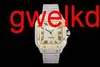 Zegarek luksusowy niestandardowy bling lodowane zegarki białe złoto platowane moiss anite Diamond Watchess 5A Wysoka jakość replikacja mechaniczna 013b MP6666