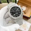Masculino assistir todos os mostradores que trabalham quartzo timing rel￳gios de 41mm Wristwatch Montre de Luxe Leisure Wrist Watch Watch