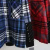 Men's Jackets Designer Plus Size jacket designer shirts spring autumn button down classic plaid jackets women's back print tops hip hop fake two piece QBQ8