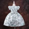 Robes brodées pour filles, tenue d'anniversaire pour noël, fête de baptême, tenue de mariage pour enfants