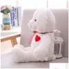 박제 봉제 동물 35cm / 50cm 사랑스러운 테디 베어 장난감 귀여운 귀여운 곰과 하트 인형 소녀 발렌타인 선물 아이 베이비 크리스마스 브린 dhnd7