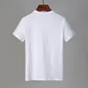 Słynne męskie wysokiej jakości koszulka literowa druk okrągły szyję krótki rękaw Czarny biały tshirt moda mężczyźni kobiety koszule polo top tee j10