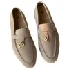 Italie Chaussures de créateurs originales Rolopiana Lorep Lorers en cuir en daim pour femmes chaussures célibataires confortables Cashmere décontracté Nouveau nu