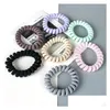 Hair Accessories High Elasticity Telephone Coil Hairband Bows 7 Colors Girl Spiral Hairties Rings Rope Gum Scrunchy Jy765 Drop Deliv Dh5De