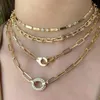 Choker Chokers Punk roestvrijstalen ketting ketting Hoge kwaliteit Cubaanse unieke spiraalvormige hanghangende heren hiphopstijl nek juwelier